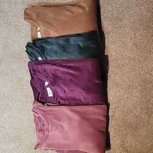 Velour, Denim & Company Active, Set of 4 Tunics with pockets Size 2X P